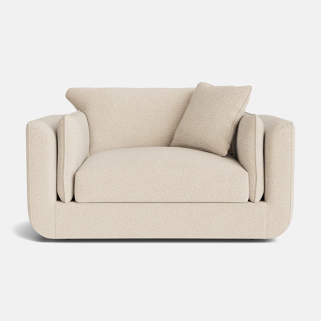 Causeuse Hatton en chenille texturée - Sandcastle