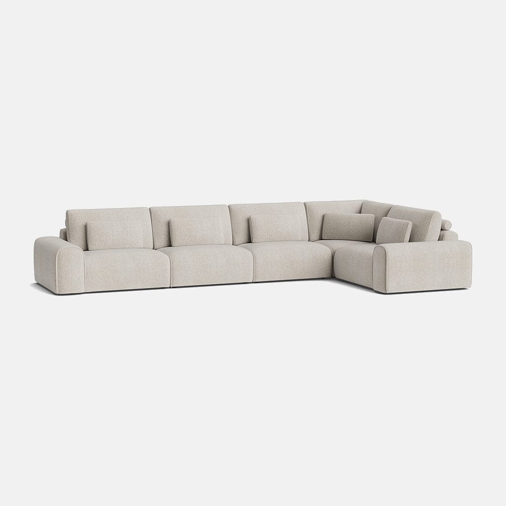 Kate Soft Chenille Grand Angle Gauche/Droit Extrémité Fermée - Crème Rêve
