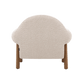 Fauteuil d'appoint Claudia en tissu bouclé doux et texturé - Fossil Stone 