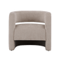 Fauteuil d'appoint Heidi Luxe en chenille - Pierre de quartz 