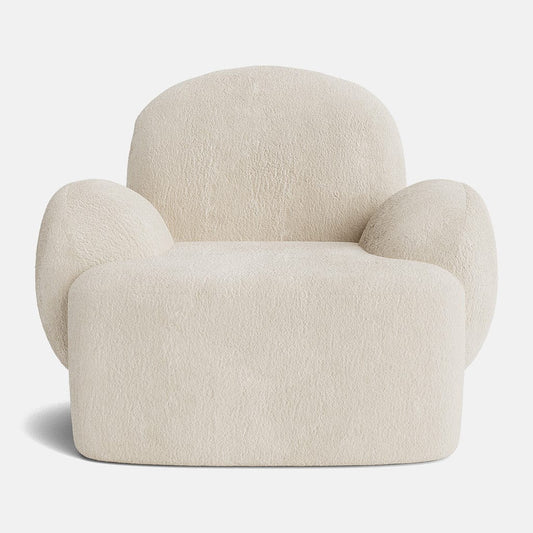 Chaise pivotante Joan - Vison ivoire 