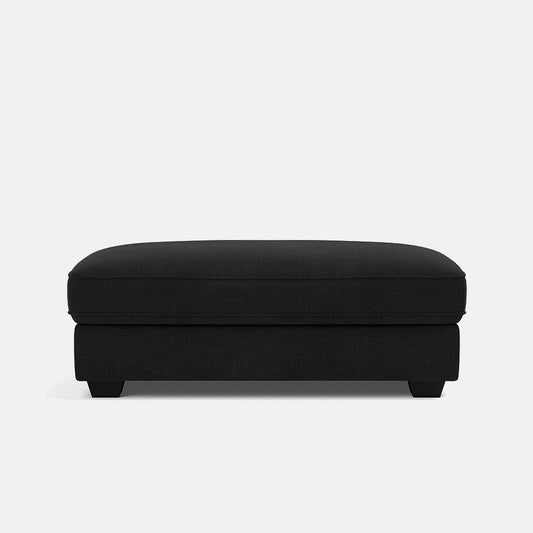 Repose-pieds ottoman Bloomsbury Luxe en chenille - Roof Top