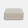 Chesham Luxe Chenille Footstool - Vanilla Frost