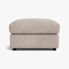 Clapham Luxe Chenille Footstool - Summer Linen