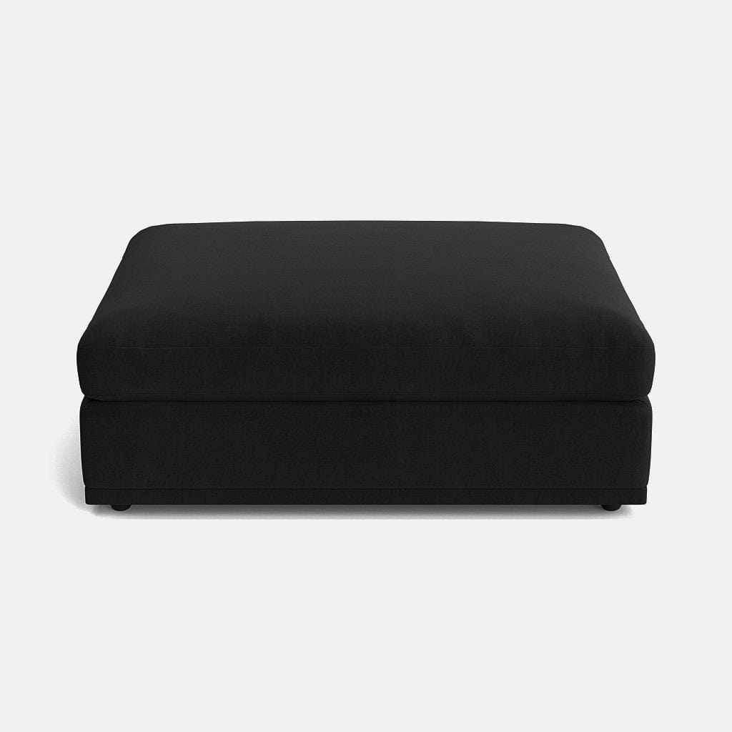 Repose-pieds Edgware Luxe en chenille - Anthracite foncé 