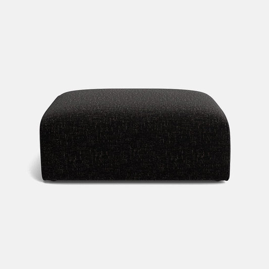 Kate Soft Chenille Footstool - Stormfront