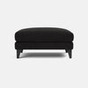 Langham Luxe Chenille Footstool - Back to Black