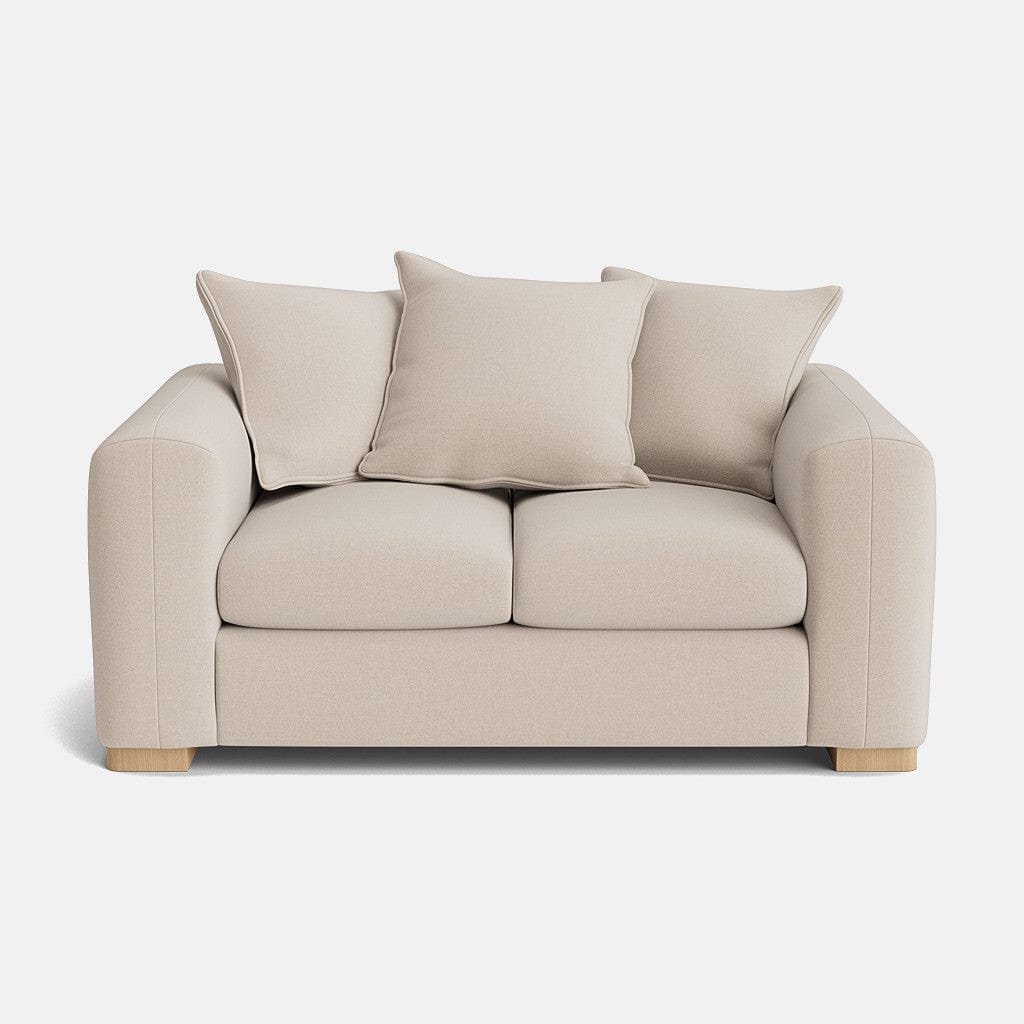 Canapé 2 places Henley Luxe en chenille - Crème douce