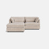 Ensemble Berkeley Luxe Chenille 3 places et repose-pieds - Porcelaine
