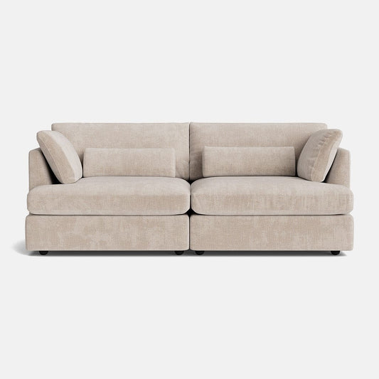 Berkeley Luxe Chenille 3 places - Porcelaine