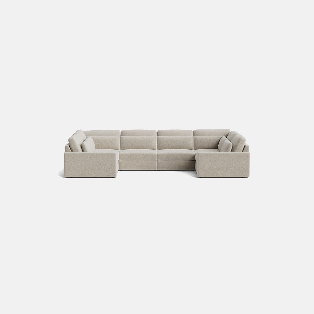 Chesham Luxe Chenille XL en forme de U à extrémité fermée – Vanilla Frost