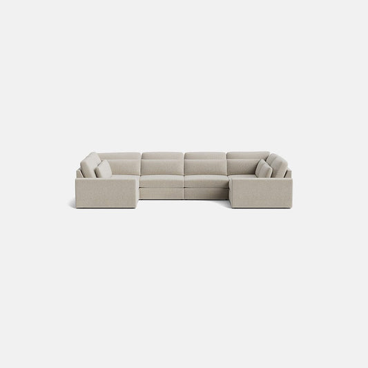 Chesham Luxe Chenille XL en forme de U à extrémité fermée – Vanilla Frost