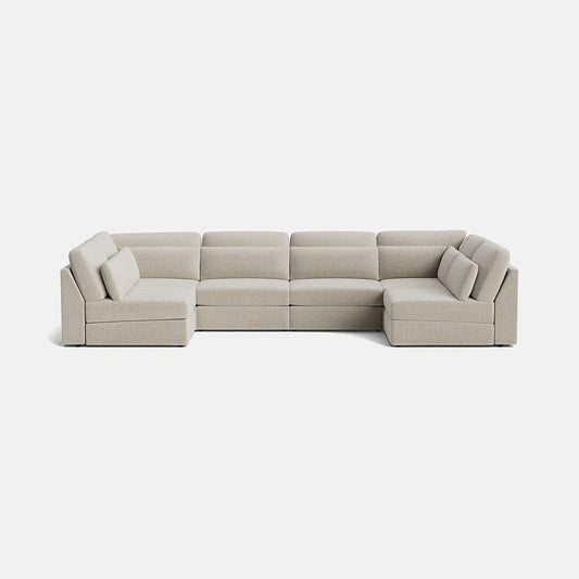 Chesham Luxe Chenille XL en forme de U à extrémité ouverte – Vanilla Frost 