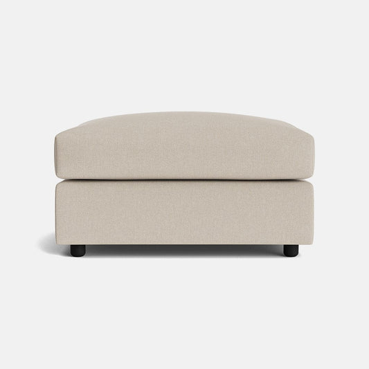 Dorchester Soft Woven Texture Footstool - Meringue