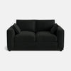 Canapé 2 places Edgware Luxe Chenille - Anthracite foncé 