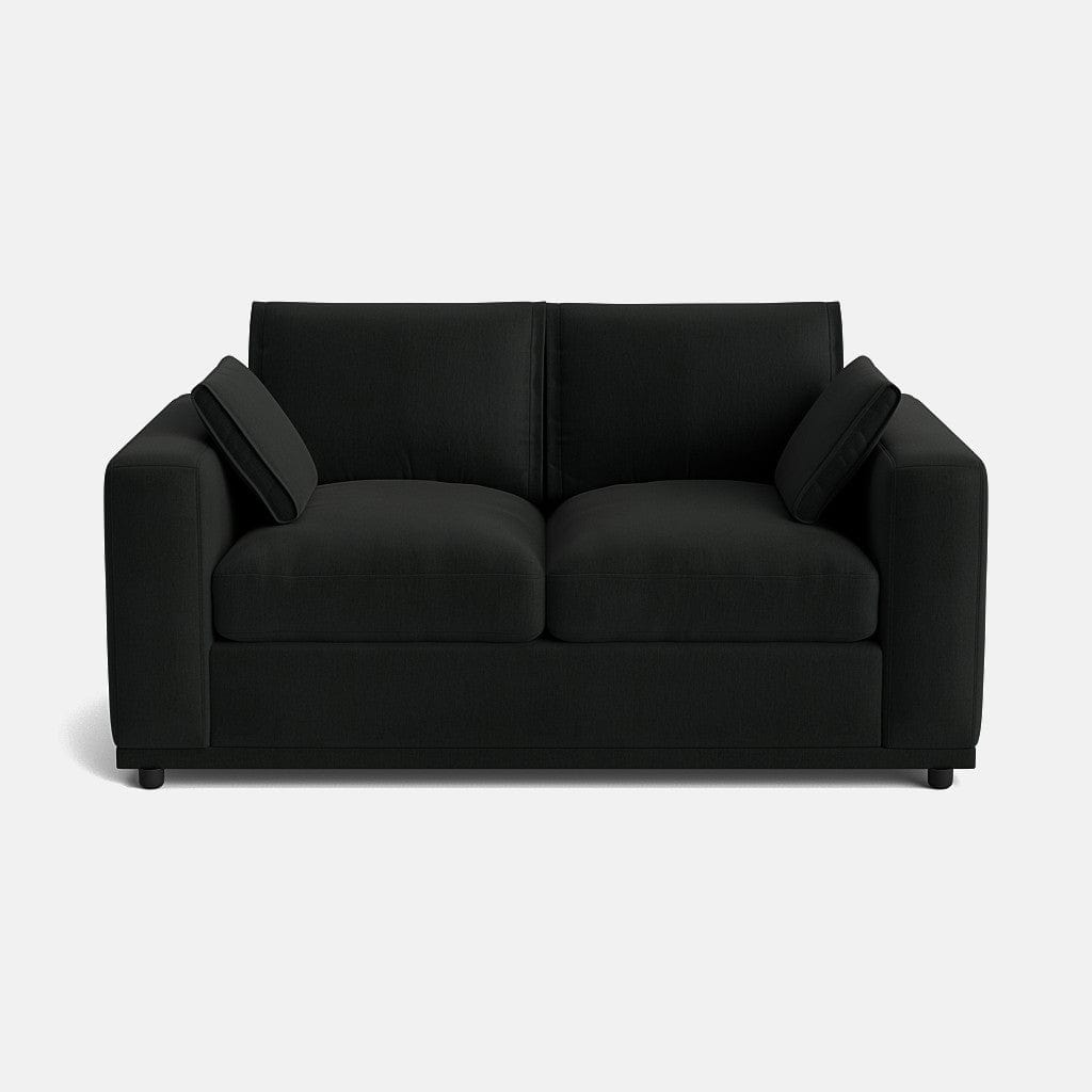 Canapé 2 places Edgware Luxe Chenille - Anthracite foncé 