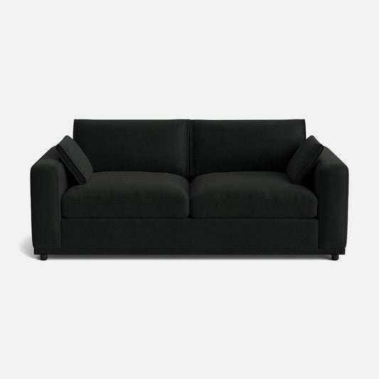 Canapé 3 places Edgware Luxe Chenille - Anthracite foncé 
