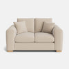 Canapé 2 places Henley Highback Luxe en chenille - Crème naturelle