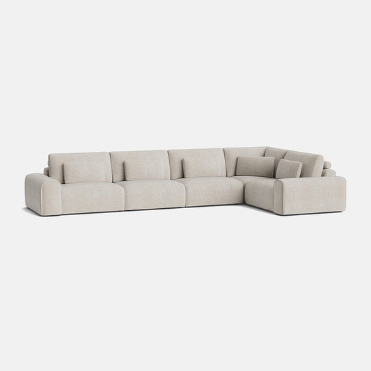 Kate Soft Chenille Grand Angle Gauche/Droit Extrémité Fermée - Crème Rêve