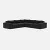 Marylebone Luxe Chenille Double Corner Sofa - Midnight Sky