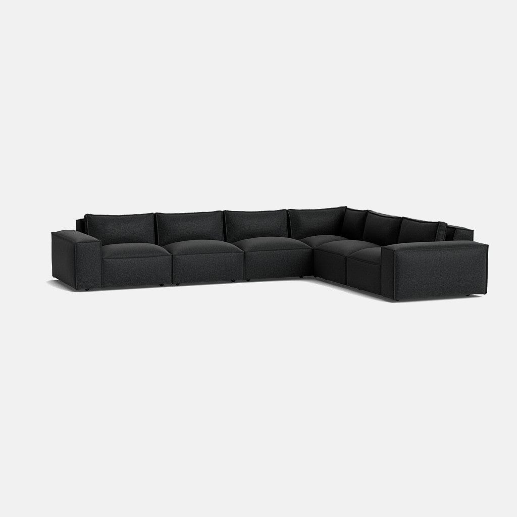 Canapé d'angle gauche/droite Marylebone Luxe Chenille XL, bout fermé - Midnight Sky