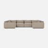 Marylebone Luxe Chenille XL en forme de U, bout fermé - Truffe douce 