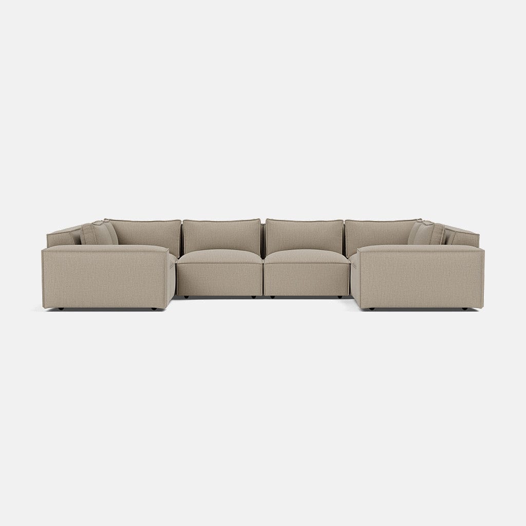 Marylebone Luxe Chenille XL en forme de U, bout fermé - Truffe douce 