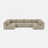 Marylebone Luxe Chenille XL en forme de U à bout ouvert - Truffe douce 