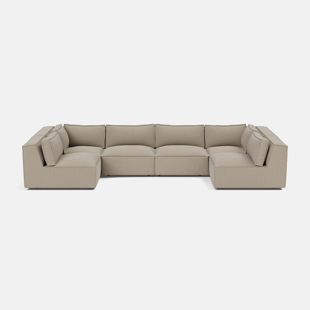 Marylebone Luxe Chenille XL en forme de U à bout ouvert - Truffe douce 