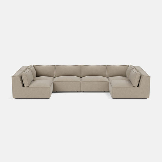 Marylebone Luxe Chenille XL en forme de U à bout ouvert - Truffe douce 