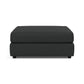 Soho Luxe Chenille Left Corner & Footstool Set - Thunder Sky
