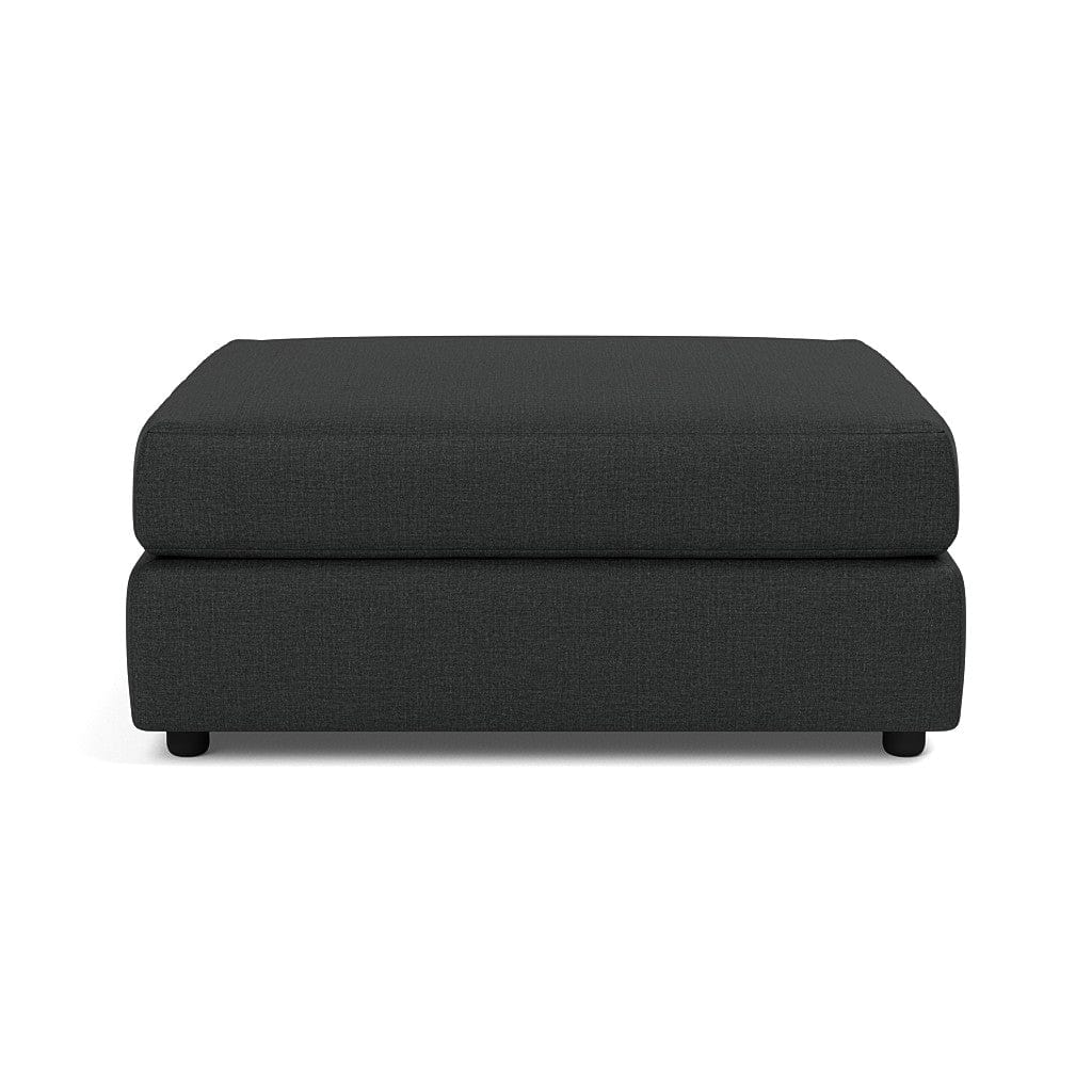 Soho Luxe Chenille Left Corner & Footstool Set - Thunder Sky
