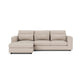 Soho Luxe Chenille Left Corner & Footstool Set - White Tea