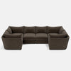 Canapé en U fermé Dreamer Luxe Chenille XL - Moody Mocha