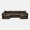 Canapé en U ouvert Dreamer Luxe Chenille XL - Moody Mocha