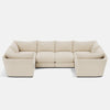Canapé en U XL aspect lin doux The Dreamer - Soft Dusk