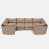 Canapé en U XL aspect lin doux The Dreamer - Vanilla Latte