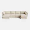 Canapé d'extrémité en U XL aspect lin doux The Dreamer - Soft Dusk
