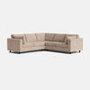 Canapé d'angle double Winchester Luxe en chenille - Dune de sable 