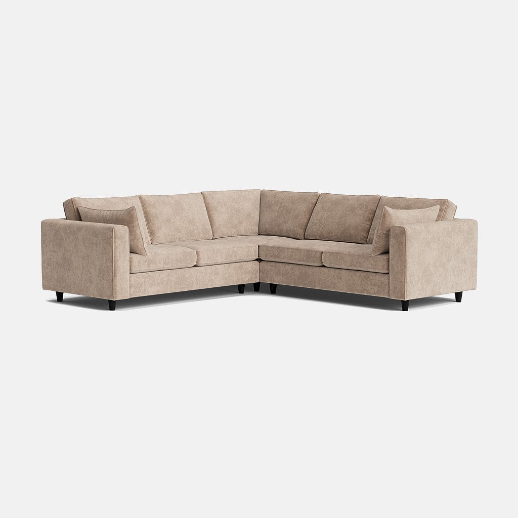 Canapé d'angle double Winchester Luxe en chenille - Dune de sable 