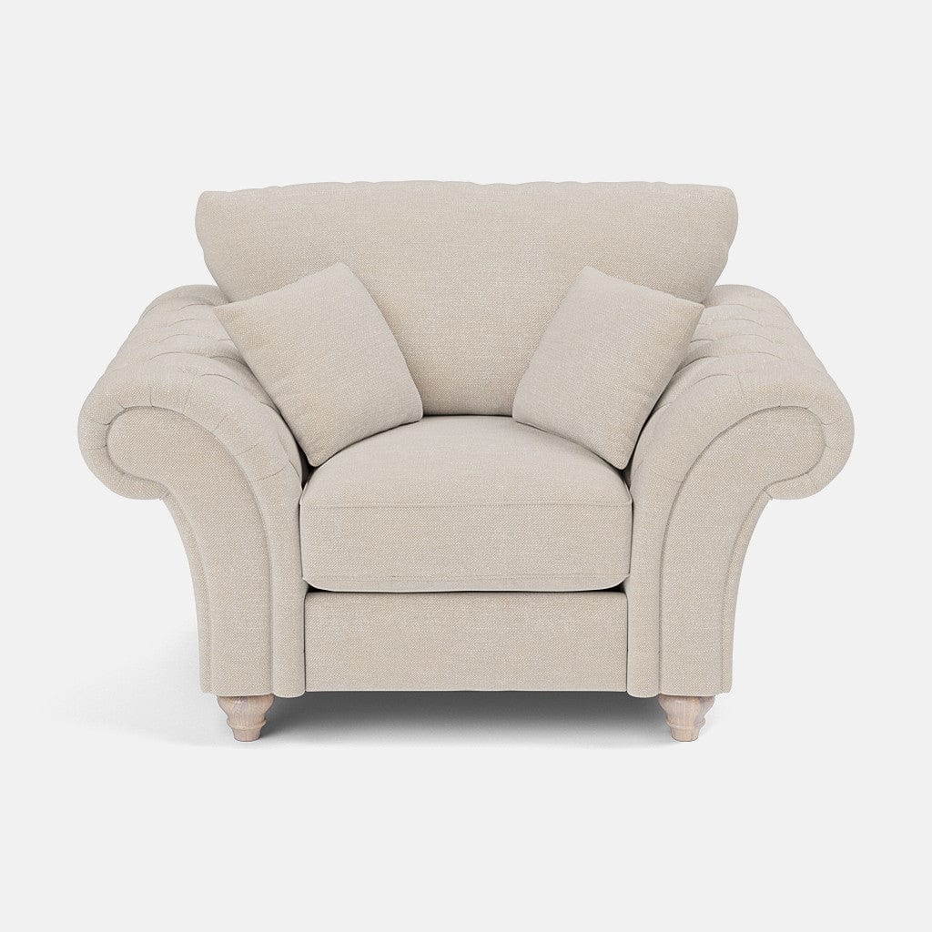 Fauteuil-canapé Windsor à dossier haut - Nacre 
