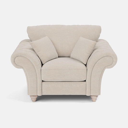 Fauteuil-canapé Windsor à dossier haut - Nacre 