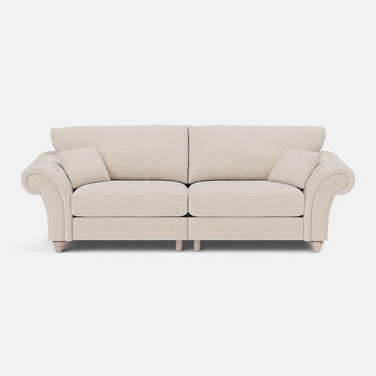 Canapé 4 places Windsor Highback Luxe en chenille - Nacre 