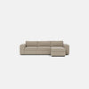 Canapé-lit d'angle droit Marylebone Luxe en chenille avec rangement pour méridienne - Truffe douce